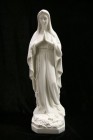 Our Lady of Lourdes Statue White Marble Composite - 19 inch