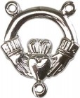 Claddagh Sterling Silver Rosary Centerpiece