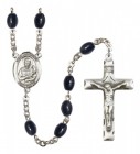Men's St. Lawrence Silver Plated Rosary