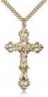 Men's Large Open-Cut Tip Crucifix Pendant
