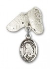 Pin Badge with St. Madeline Sophie Barat Charm and Baby Boots Pin
