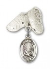 Baby Badge with Holy Spirit Charm and Baby Boots Pin