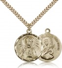 Men's Scapular and Our Lady of Mount Carmel Necklace