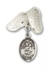 Baby Badge with Our Lady of Knock Charm and Baby Boots Pin