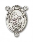 St. Bernard of Montjoux Rosary Centerpiece Sterling Silver or Pewter