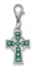 Enamel Celtic Cross Clip Charm