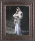 Madonna and Child with Baby Lamb 8x10 Framed Print Under Glass