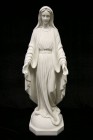 Our Lady of Grace Statue White Marble Composite - 40 inch