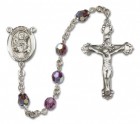 St. Raymond Nonnatus Sterling Silver Heirloom Rosary Fancy Crucifix