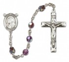 St. Bruno Sterling Silver Heirloom Rosary Squared Crucifix