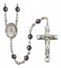 Men's Our Lady of Rosa Mystica Silver Plated Rosary