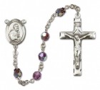 St. Peter the Apostle Sterling Silver Heirloom Rosary Squared Crucifix