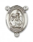 St. Catherine of Siena Rosary Centerpiece Sterling Silver or Pewter