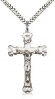 Men's Heart Tip Crucifix Pendant