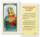 Un Minuto Delante Madre Dios Laminated Spanish Prayer Card
