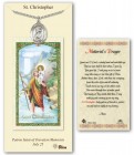 St. Christopher Medal in Pewter with Prayer Card