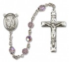 St. James the Greater  Sterling Silver Heirloom Rosary Squared Crucifix