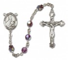 St. Gemma Galgani Sterling Silver Heirloom Rosary Fancy Crucifix