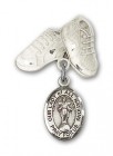 Baby Badge with Our Lady of All Nations Charm and Baby Boots Pin