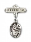 Baby Badge with Our Lady of Good Counsel Charm and Godchild Badge Pin