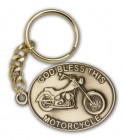 God Bless This Motorcycle Keychain
