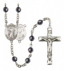 Men's Divine Mercy Silver Plated Rosary