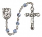 St. Cecilia with Marching Band Sterling Silver Heirloom Rosary Fancy Crucifix