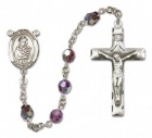 St. Christian Demosthenes Sterling Silver Heirloom Rosary Squared Crucifix