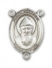 St. Sharbel Rosary Centerpiece Sterling Silver or Pewter