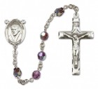 St. Peter Canisius Sterling Silver Heirloom Rosary Squared Crucifix