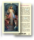 Jesus Christ King of Mercy Laminated Prayer Card