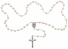 Heart Shaped Pink Glass Bead Baby Rosary