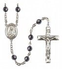 Men's St. Martha Silver Plated Rosary