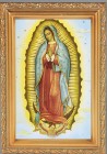 Our Lady of Guadalupe Antique Gold Framed Print