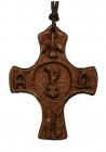 5-Way Wood Symbols Cross Pendant