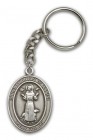 St. Francis of Assisi Oval Shaped Keychain