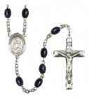 Men's Immaculate Heart of Mary Silver Plated Rosary