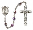 St. Anastasia Sterling Silver Heirloom Rosary Squared Crucifix