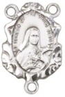 St. Teresa Sterling Silver Rosary Centerpiece