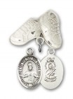Baby Badge with Scapular Charm and Baby Boots Pin