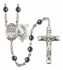Men's St. Cecilia Choir Silver Plated Rosary