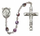 St. Gemma Galgani Sterling Silver Heirloom Rosary Squared Crucifix