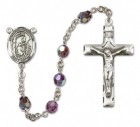 Paul the Hermit Sterling Silver Heirloom Rosary Squared Crucifix