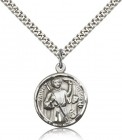 Round Saint Genesius of Rome Medal
