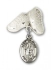 Pin Badge with St. Joachim Charm and Baby Boots Pin