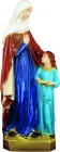 Plastic Saint Anne Statue - 24 inch