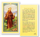 Prayer For My Pet, St. Francis Laminated Prayer Card