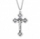 Rosebud Men's Crucifix Necklace