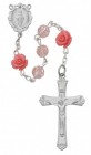 Roses and Pink Glass Rosary