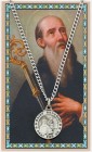 Round St. Benedict Medal with Prayer Card